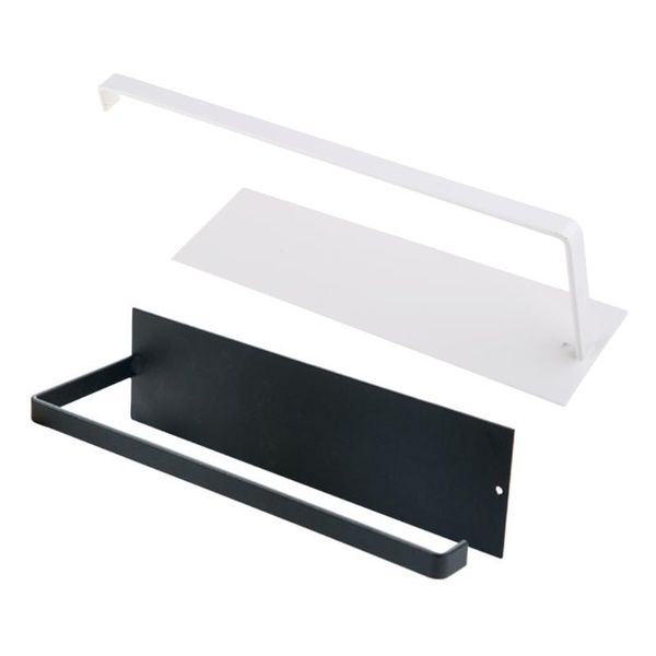 

toilet paper holders wall-mounted holder strong self-adhesive tissue roll metal plastic wrap rack for bathroom