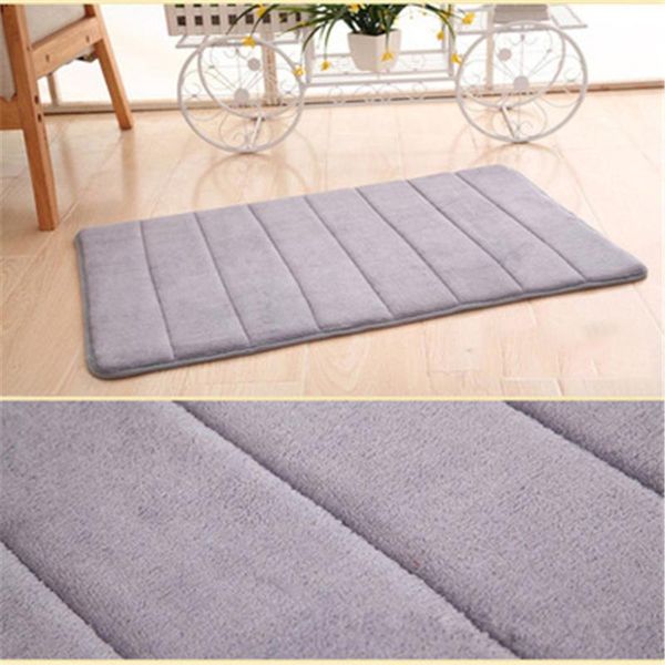 

bath non-slip carpets home washable rebound soft mat coral fleece memory foam rugs kitchen toilet floor thick decor 40x60cm mats