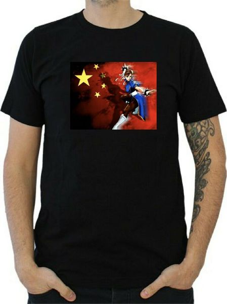 

mens t-shirt chun li xbox playstation video games, White;black