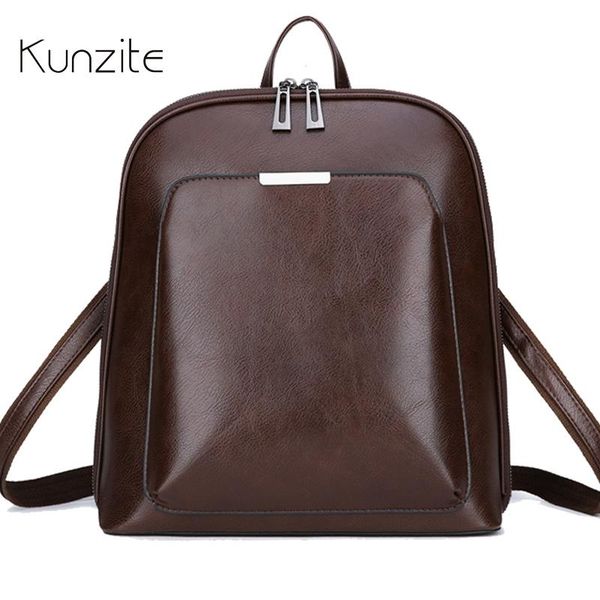 

backpack vintage female brand leather women's large capacity school bag for girl leisure shoulder women mochila