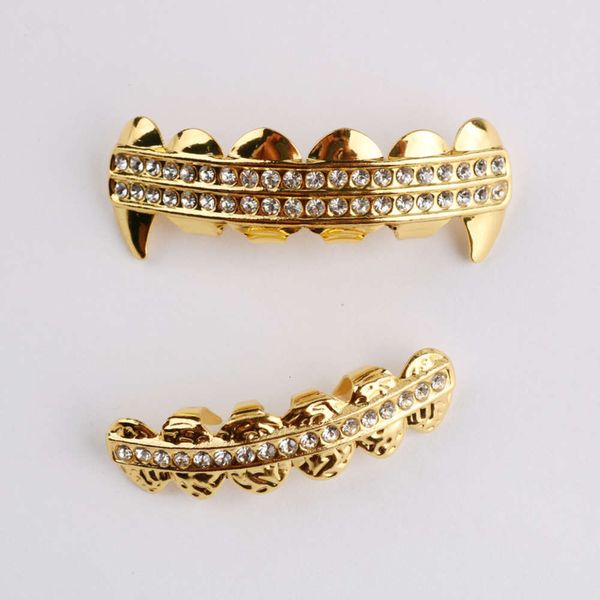 

hip hop decorative braces plated with gold, Silver