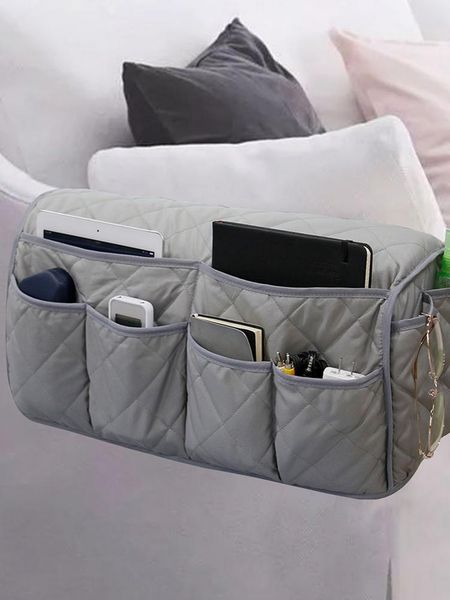 

storage bags sofa armrest hanging large multifunctional bedside anti slip sundries organizer bag couch handrail holder