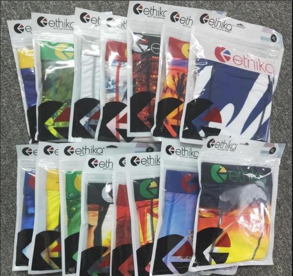 

22ethika men boxers underpants promotion random styles beach shorts swim trunks underwear sports hip hop street briefs knickers quick dry, Black;white