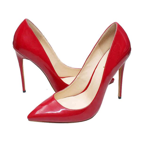 

patent leather fashion high heels dress shoes pointed toe pumps women classics slip on sandals with box pink blue black foo