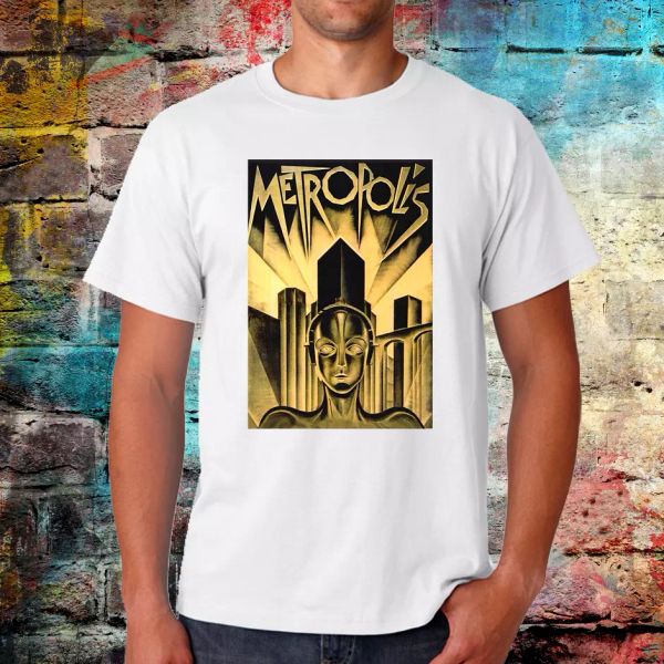 

metropolis t-shirt, sci fi tee, metropolis tee, movie tshirt, graphic tshirt, White;black
