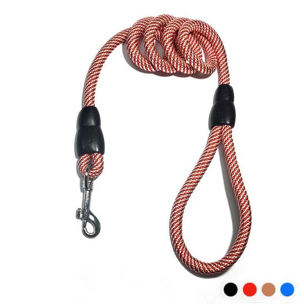 

dog collars & leashes pet supplies simple stripe rope reflective pull belt bite-proof chain for large small accessorie harness