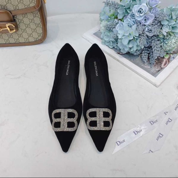 

new thin heel pointed shoes for women zlh, Black
