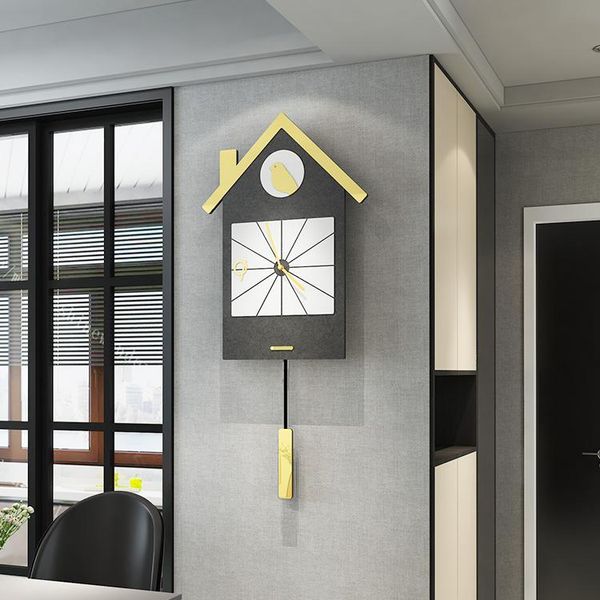 

wall clocks modern design clock simple creative vogue pendulum art silent plastic horloge murale home decoration ei50wc