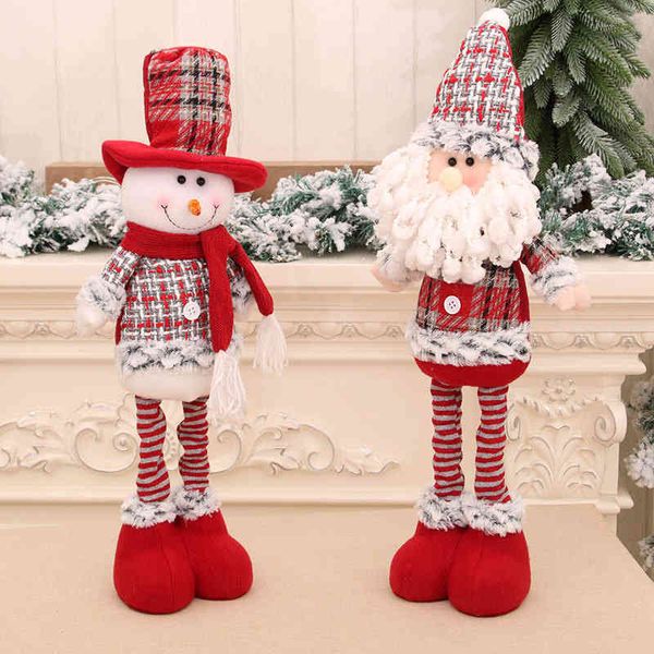 

christmas new medium size telescopic doll old man snowman gift decoration