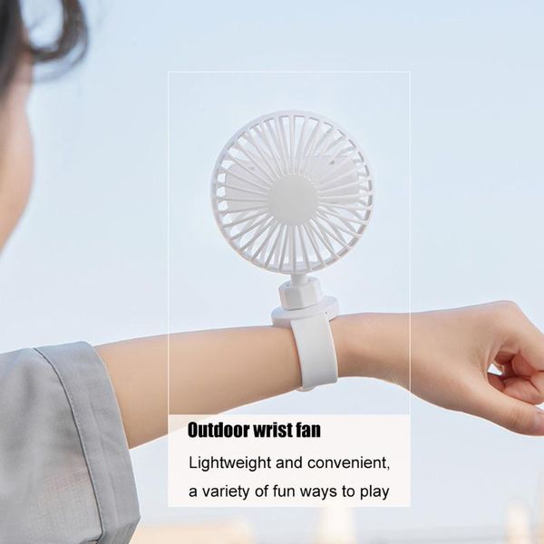 

rechargeable electric fan portable personal summer radiator outdoor travel silent cooling 3 gears adjustable wrist strap fans