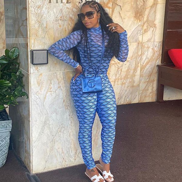 

yoga outfit plaid print two piece set women's suit long sleeve mesh bodysuit and leggings elastic breathable clothing or daily wear