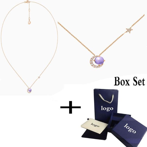 

classic custom wishing star rose gold amethyst diamond necklace, sweet and romantic jewelry for girls, the gift chains, Silver