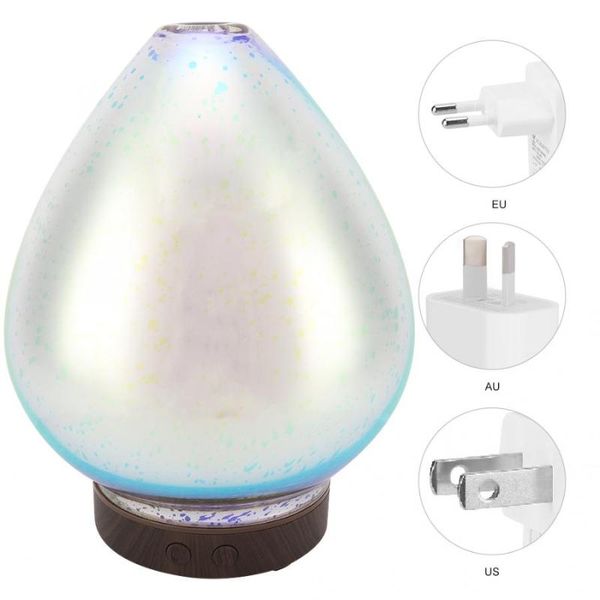 

100ml ultrasonic aromatherapy aroma diffuser humidifier led night light eu plug / us au humidifiers