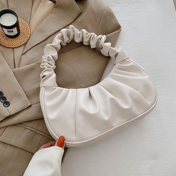 

evening bags small bag female 2021 trendy ins net red wild shoulder spring and summer fashion cloud fold