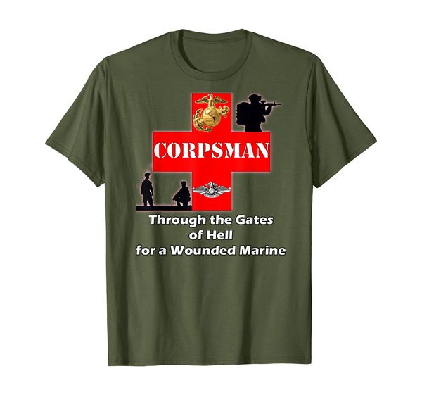 

FMF Warfare Specalist 8404 Corpsman Red Friday T Shirt, Mainly pictures