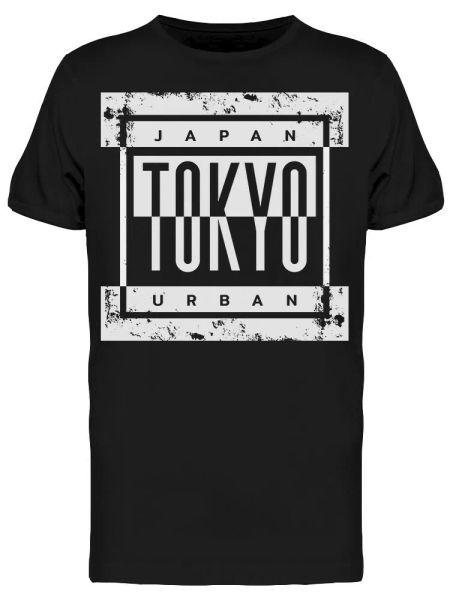

Tokyo Japan Urban Men's Tee -Image by Shutterstock, White;black