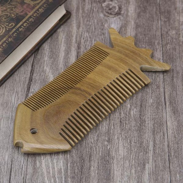 

dual wood comb sleeve flounder boutique straight hair creative d5bf brushes, Silver