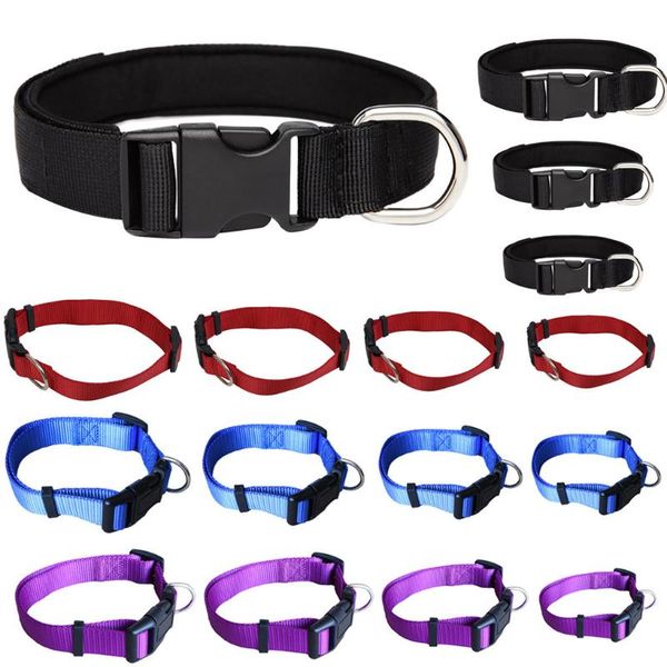 

dog collars & leashes solid color collar personalized pet leash anti-lost/avoid car for small medium large dogs supplies products