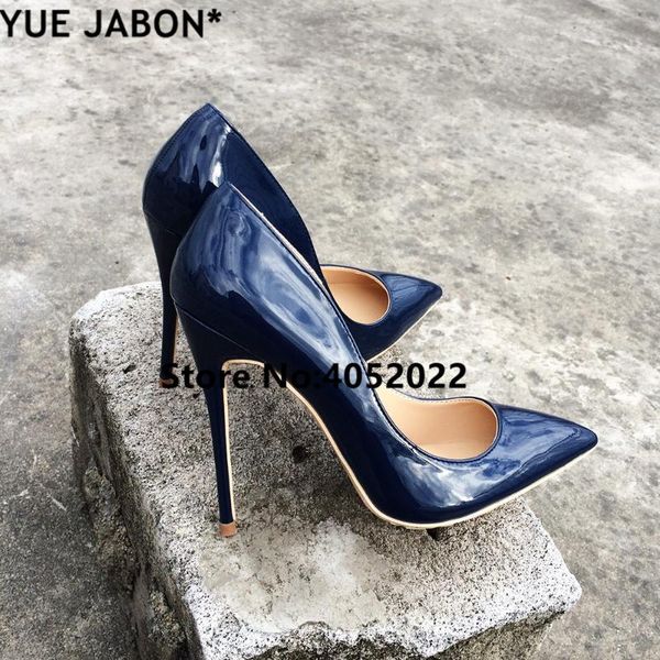

dress shoes 2021 fashion blue stiletto women 's high heels ladies customized accept slip-on pointed toe pumps party evening, Black