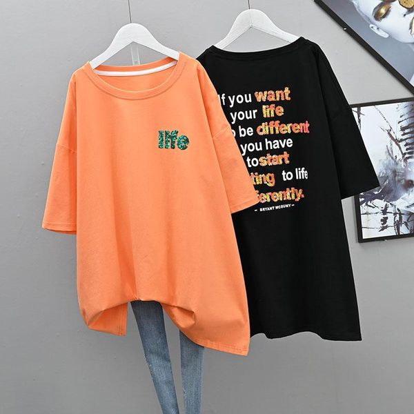 

women's t-shirt summer clothes for women short sleeve harajuku o-neck woman oversized t shirt fy001, White