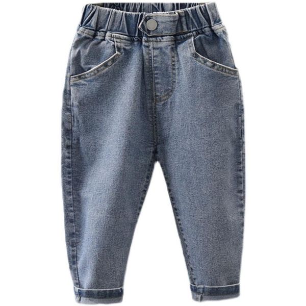 

jeans baby 2-7t boys clothes enfant jean girls spring autumn stretchy denim trousers toddler clothing babe pants, Blue