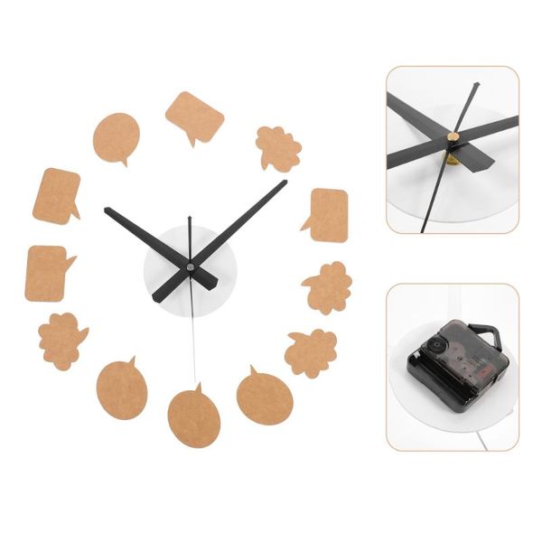 

wall clocks 1pc creative clock pretty diy practical graffiti sticker