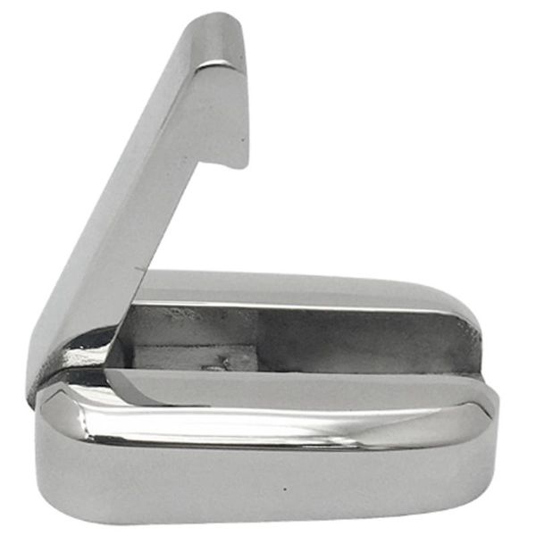 

spring loaded marine grade stainless steel coat hook foldable mirror polished for boat hardware accessories rafts/inflatable boats