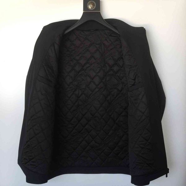 

middle aged elderly 2021 autumn winter new men's cotton padded cloth dad's coat thick et stand collar, Black