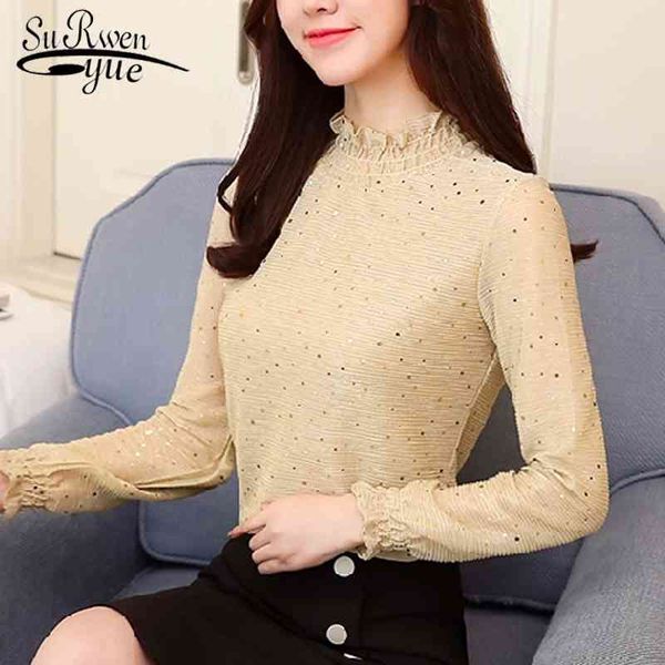 

fashion women blouse shirts long sleeve shirt female clothes solid causal women's plus size feminine 0905 40 210521, White
