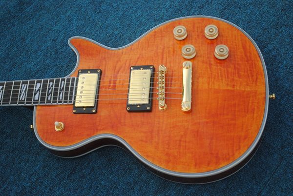 

classic g custom rosewood fingerboard tiger flame lp electric guitar