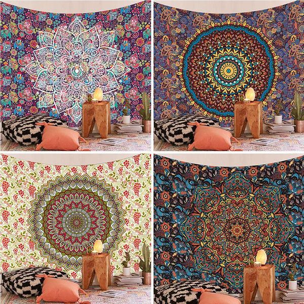 

tapestries bohemian mandala pattern decoration tapestry wall hanging cloth room background art mural boho decor