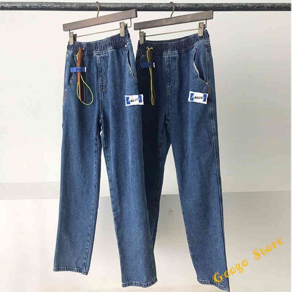 

men's jeans and women's jeans with drawstring, little blue monster tack 2021's mistake, quality, cowboy protection