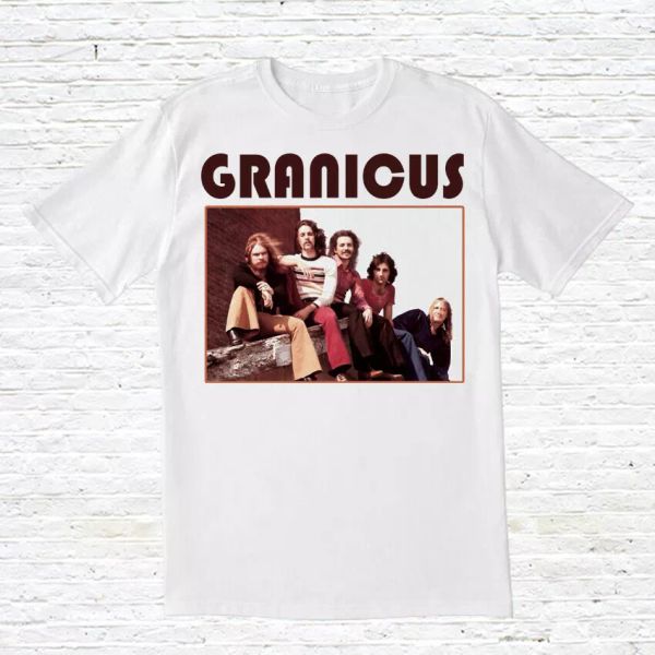 

granicus t-shirt ( proto-metal / 70s / bad talk), White;black