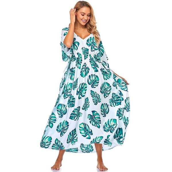 

women's swimwear rayon beach skirt loose size long bikini swimsuit blouse sunscreen shirt holiday gown girl, White;black