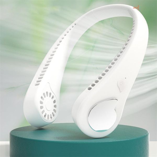 

electric fans summer bladeless fan neck 1800mah usb rechargeable mute sports for home outdoor ventilador portatil abanicos