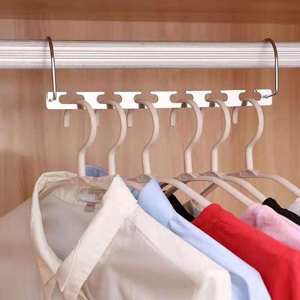 

hangers & racks stainless steel 6-hole magic clothes hanger