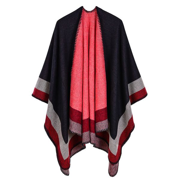

autumn and winter new fashion scarves & wraps luxury women imitaiton cashmere jacquard geometric shawls, Blue;gray