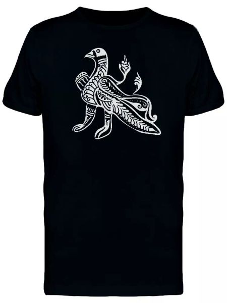 

Mythical Bird White Ink Men's Tee -Image by Shutterstock, White;black