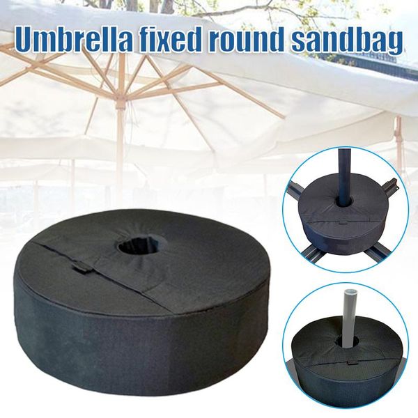 

shade umbrella fixed sandbag round oxford cloth household outdoor canopys support