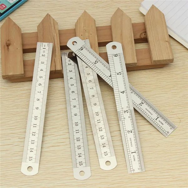

ring sizers 15cm double side stainless steel measuring straight ruler metric silver