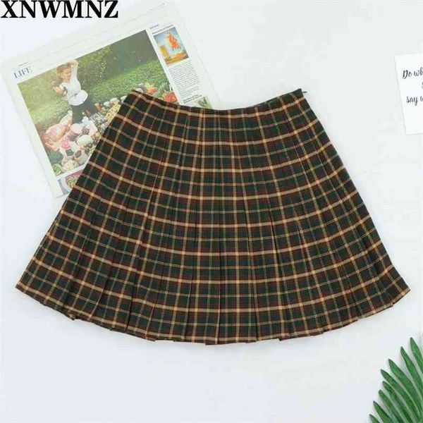 

women skirt preppy style high waist chic stitching s summer student pleated cute sweet girls dance 210520, Black