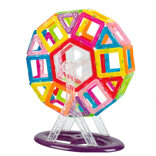 46 stücke Mini Größe Magnetische Bausteine Magnetische Blöcke Designer Bau Set Riesenrad Modell Konstruktor Spielzeug Für Kinder Geschenke