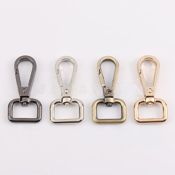 

bag parts & accessories 2pcs metal detachable snap hook trigger clips buckles for leather strap belt keychain handbag straps, Black
