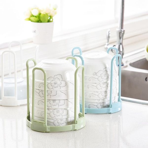 

kitchen bowls storage rack organizer drain water house dish plate bowl drainer holder plastic tableware & organization