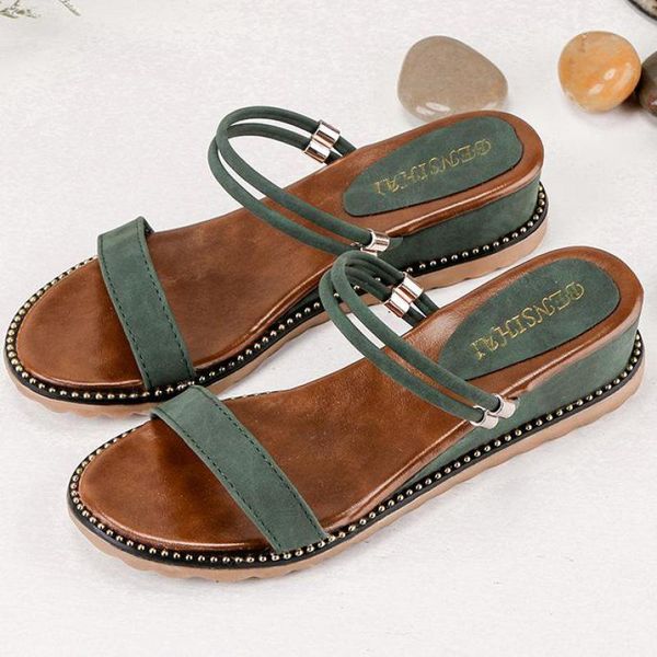 

wedge summer women slippers flip-flops beach lady shoes indoor home non-slip high heels woman sandals platform slides, Black