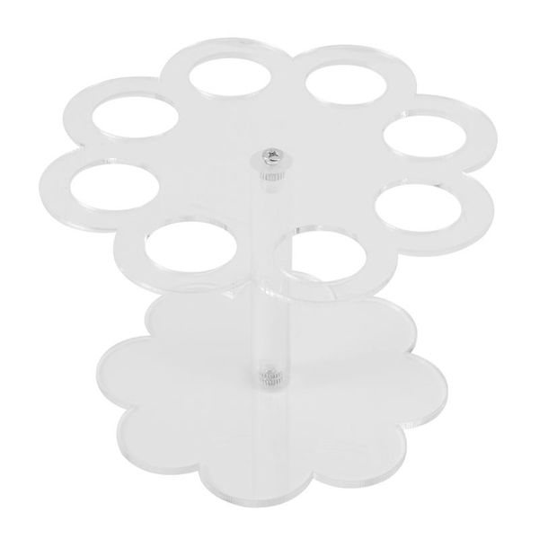 

baking & pastry tools detachable 8 holes acrylic ice cream cone holder stand