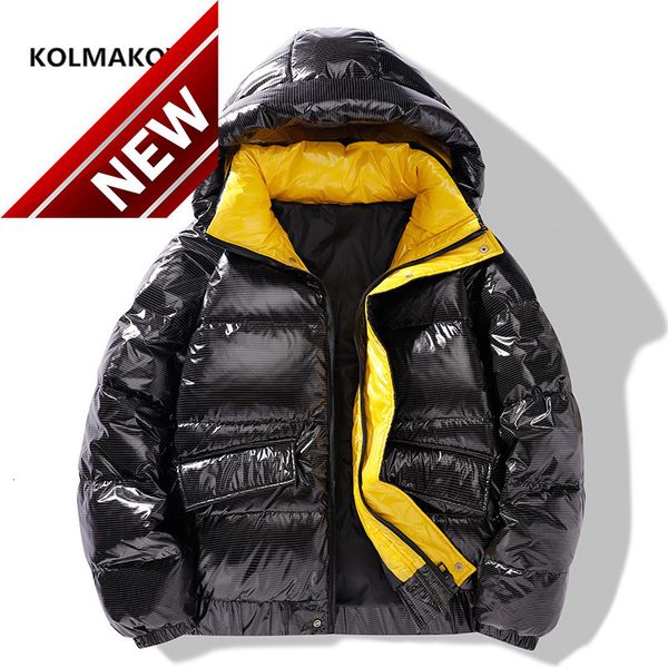 

2021 new arrival men winter jacket fashion 90% white duck down jackets men,mens thicken warm parkas coat yr27, Black