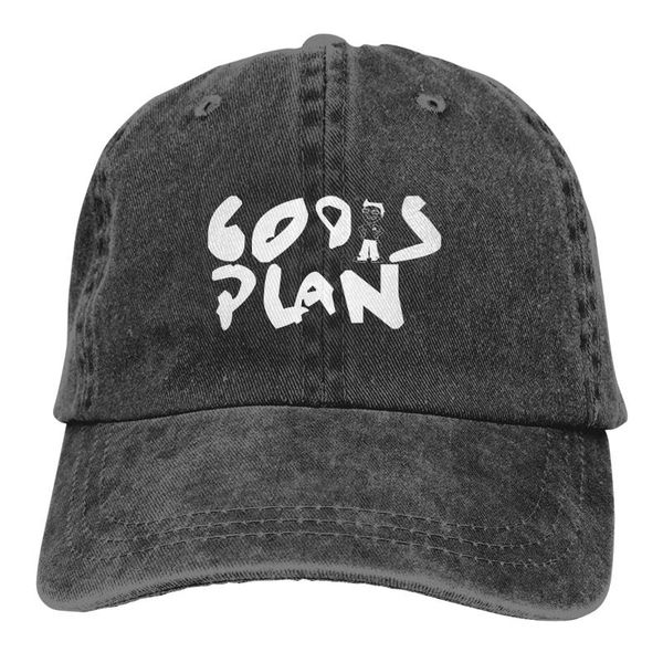 

cloches god's plan washed cotton pure color light board men's baseball cap stitching dad hat