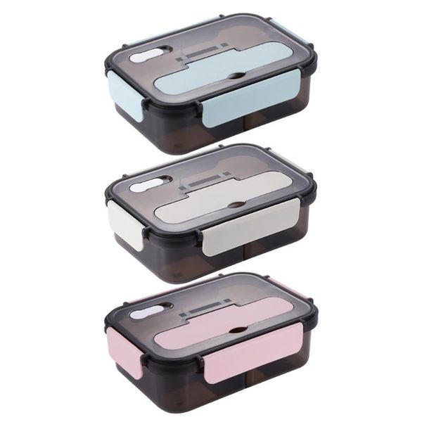 

dinnerware sets portable insulated bento box microwave heating grid container leak-proof kids lunch outdoor activities travel x7je