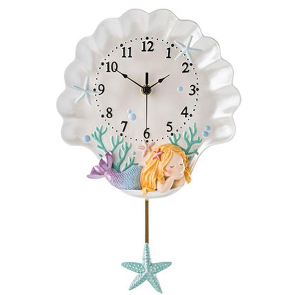 

wall clocks nordic personality fashion cartoon cute clock modern minimalist children's room bedroom quartz home decor a1379
